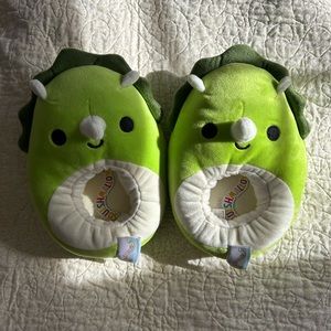 Squishmallow dinosaur slippers